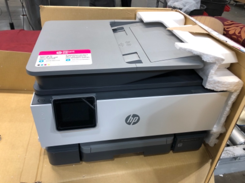 Photo 2 of NOT FUNCTIONAL
PARTS ONLY HP OfficeJet Pro 9015 All-in-One Wireless Printer, with Smart Home Office Productivity, HP Instant Ink, Works with Alexa (1KR42A)
