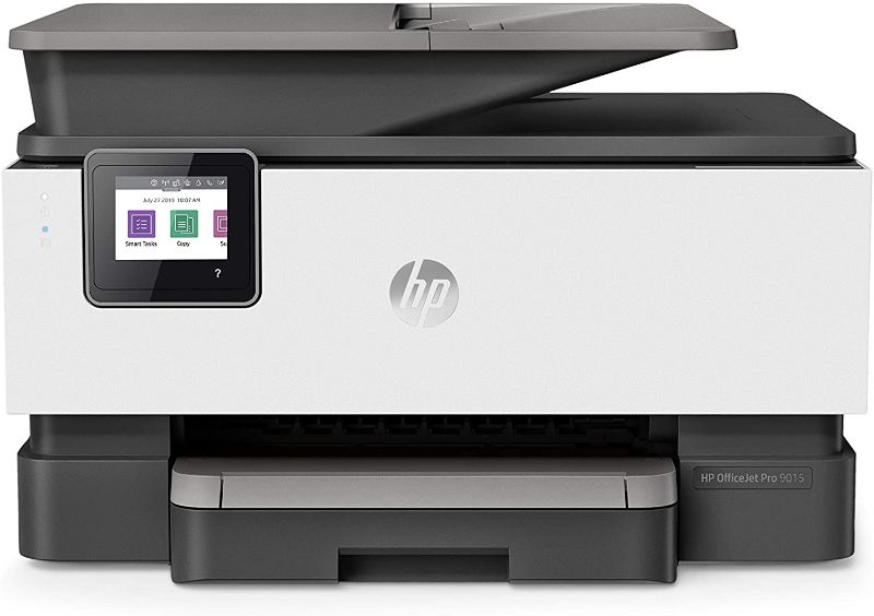 Photo 1 of NOT FUNCTIONAL
PARTS ONLY HP OfficeJet Pro 9015 All-in-One Wireless Printer, with Smart Home Office Productivity, HP Instant Ink, Works with Alexa (1KR42A)
