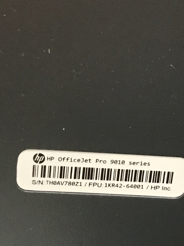 Photo 1 of NOT FUNCTIONAL
PARTS ONLY HP OfficeJet Pro 9015 All-in-One Wireless Printer, with Smart Home Office Productivity, HP Instant Ink, Works with Alexa (1KR42A)
