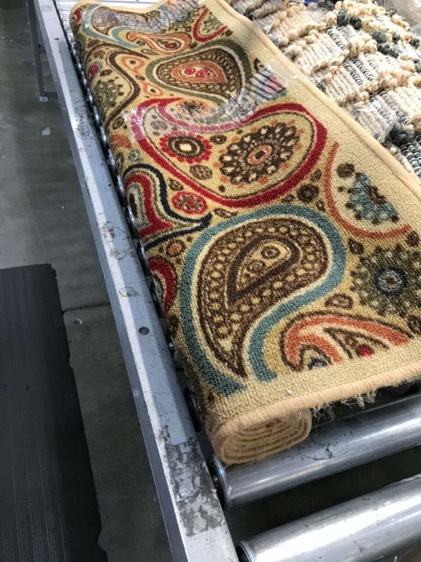 Photo 2 of *SEE last picture for damage*
Ottomanson Ottohome Paisley Rug, 3' 3" x 5', Beige