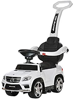 Photo 1 of Best Ride On Cars 4 in 1 Mercedes Battery Powered Push Car, White
