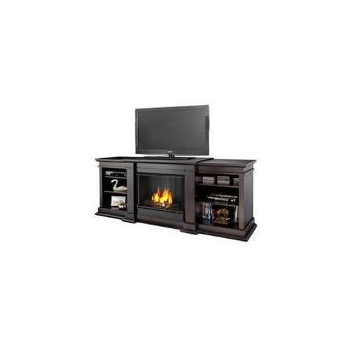 Photo 1 of **box 1 only** Real Flame G1200-DW Fresno Ventless Gel Entertainment Fireplace, Dark Walnut
