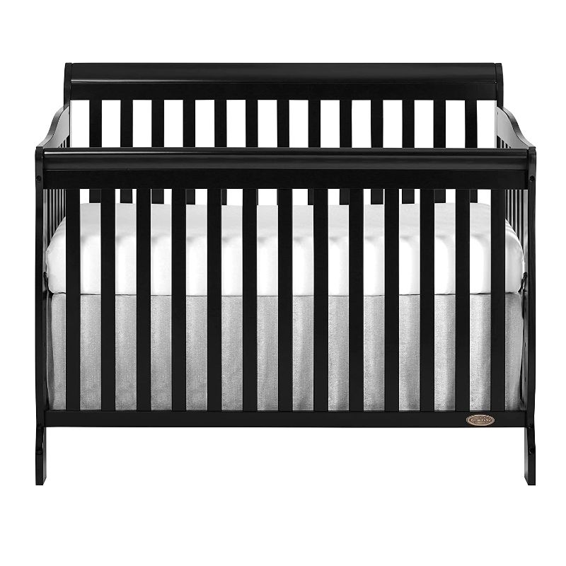 Photo 4 of Dream On Me Ashton 5-in-1 Convertible Crib, Black