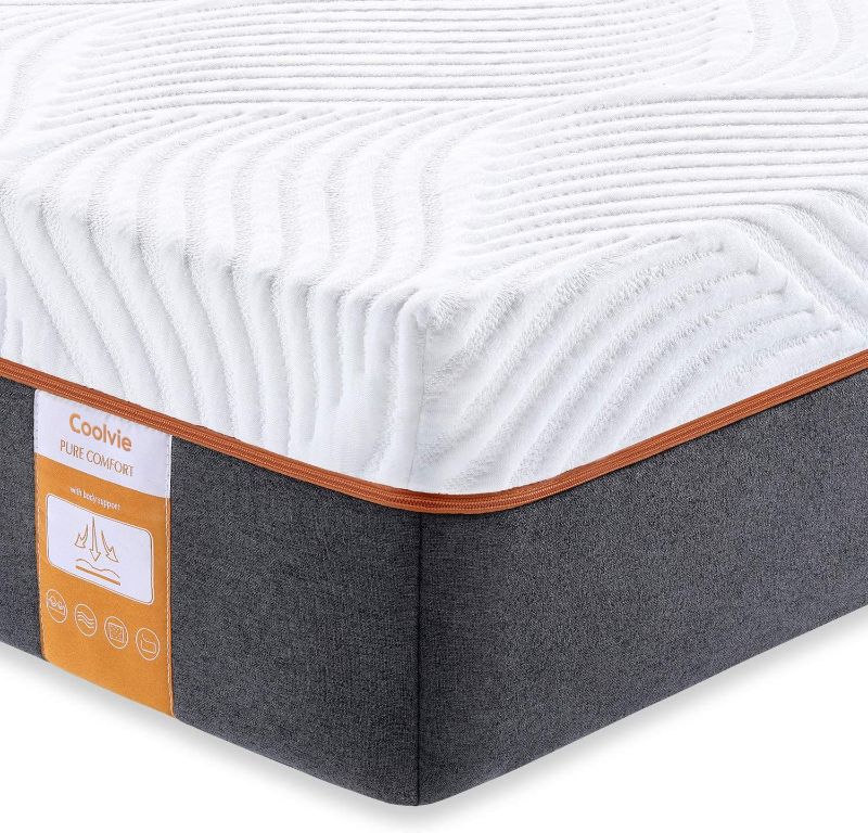 Photo 1 of Full Mattress, Coolvie  Memory Foam and Innerspring Hybrid Mattress in a Box, Individually Pocket Spring with Multi Layer Comfy Cool Memory Foam, CertiPUR-US Certified, No-Risk 100 Night