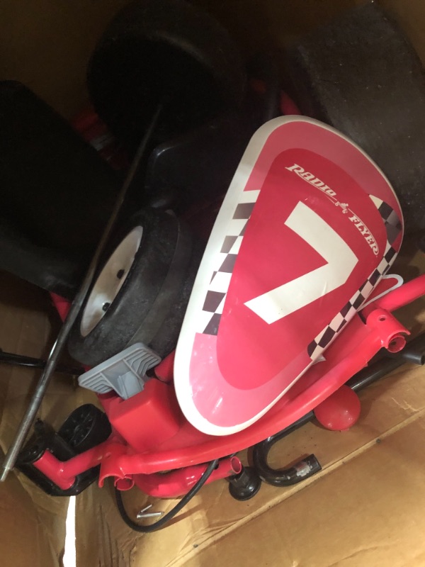 Photo 4 of Radio Flyer Ultimate Go-Kart, 24 Volt Outdoor Ride On Toy | Ages 3-8 | 940Z Model , Red
