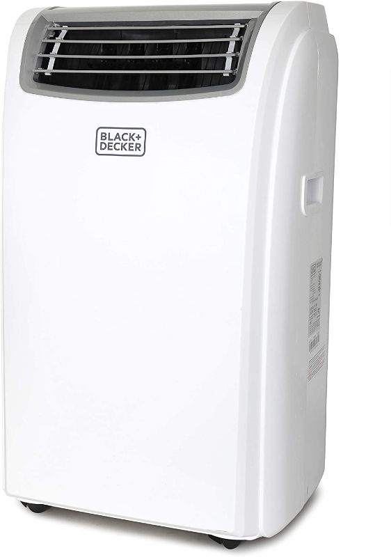 Photo 1 of BLACK+DECKER 6,500 BTU DOE (12,000 BTU ASHRAE) Portable Air Conditioner with Remote Control, White