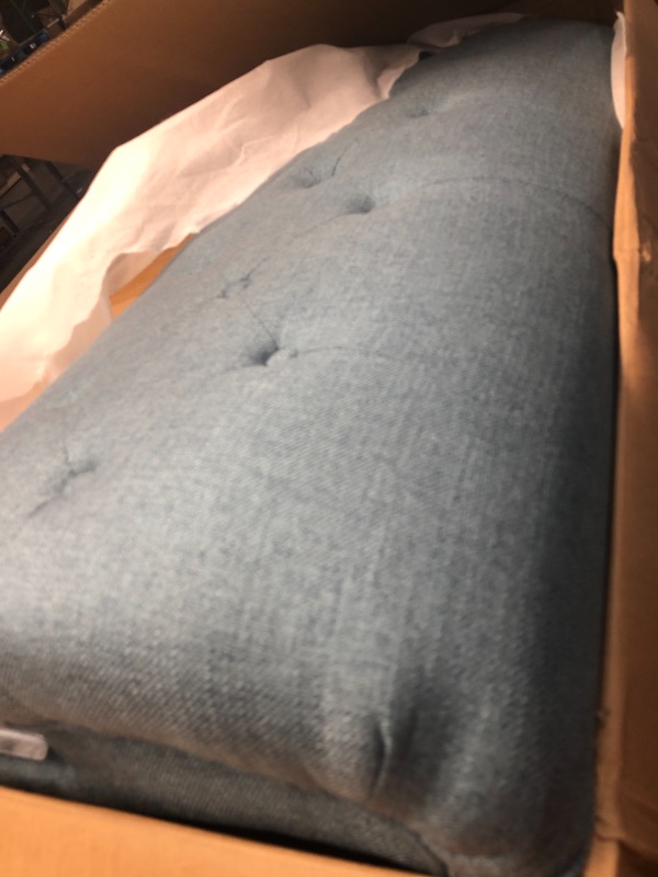 Photo 1 of Christopher Knight Home 305141 Aidan Mid Century Modern Tufted Fabric Sofa, Blue
10580