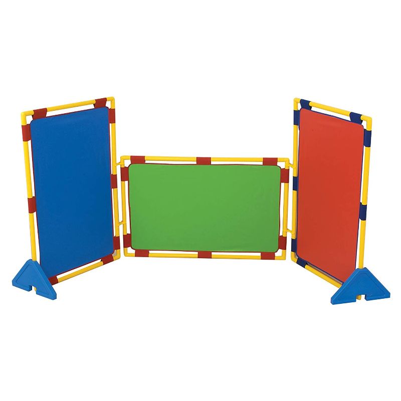 Photo 1 of Children's Factory-CF900-539 Rect. Rainbow PlayPanel Set, Kids Room Divider Panel, Classroom Partitions, Free-Standing Screen for Daycare/Homeschool/Preschool
