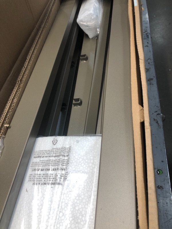 Photo 1 of mellow 9 inch metal platform bed frame w/heavy duty steel slat mattress foundation (no box spring needed) grey