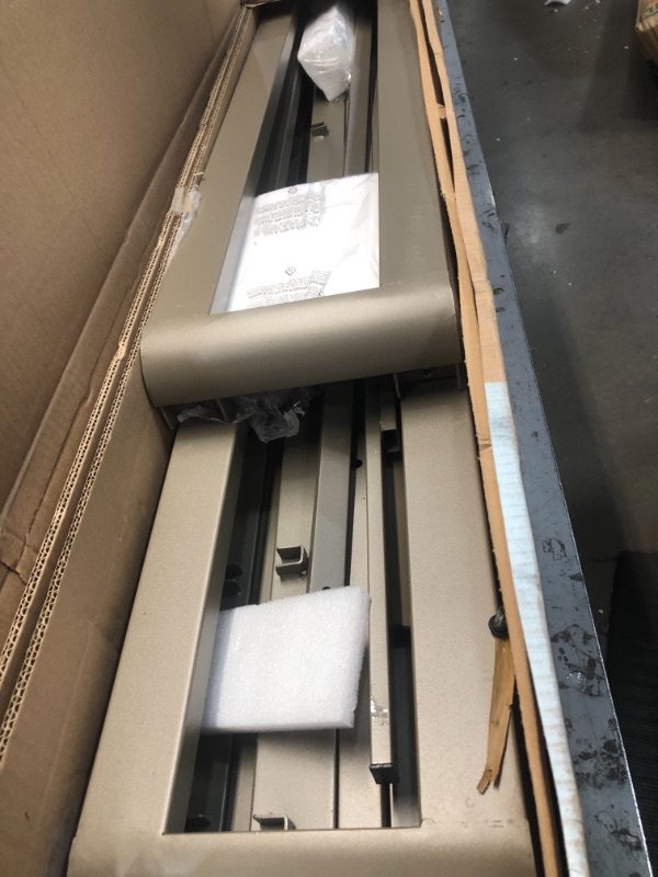 Photo 1 of mellow 9 inch metal platform bed frame w/heavy duty steel slat mattress foundation (no box spring needed) grey