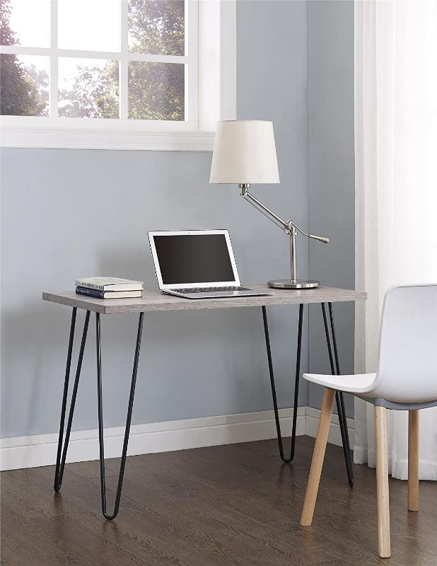 Photo 1 of Mainstays Retro Computer Desk, Distressed Gray Oak