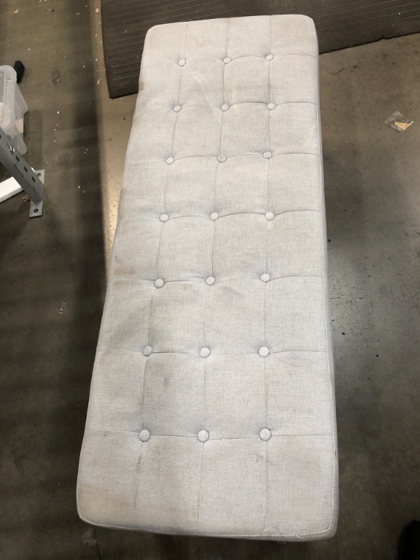 Photo 3 of Anglo Sky Grey Fabric Bench
