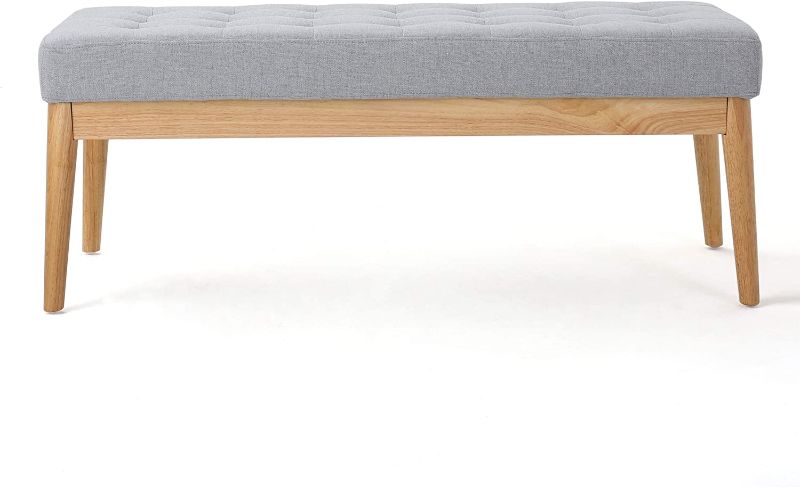 Photo 1 of Anglo Sky Grey Fabric Bench
