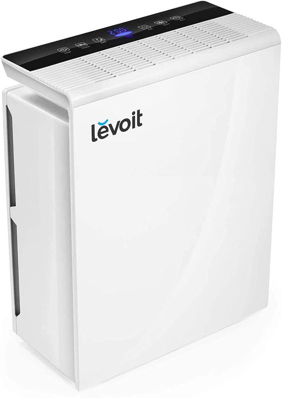 Photo 1 of LEVOIT Air Purifier for Home Large Room,Smoke and Odor Eliminator, H13 True HEPA Filter for Bedroom, Auto Mode & 12h Timer, Cleaners for Allergies and Pets, Mold Pollen Dust, LV-PUR131, White
