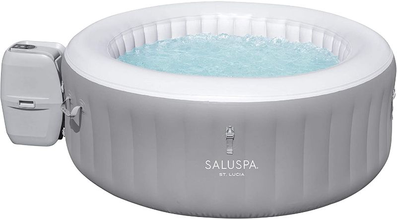 Photo 1 of Bestway 60038e St. Lucia SaluSpa St.Lucia Airjet Inflatable Hot Tub (67 inch x 26 inch), Gray
PREVIOUSLY OPENED AND USED