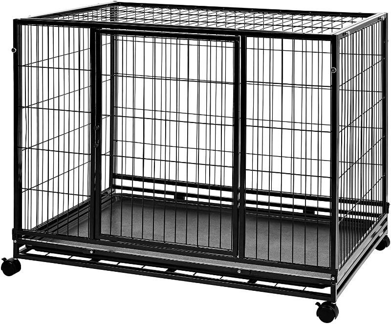 Photo 1 of Amazon Basics Heavy Duty Stackable Pet Kennel with Tray
42" L
PREVIOUSLY OPENED AND USED
