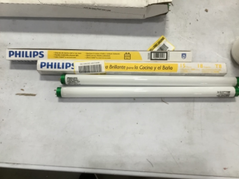 Photo 2 of 3000006 15W T8 1 Dia. X 18 in. Soft White Fluorescent Bulb Linear, 1000 Lumens 
($10.42 x 2)