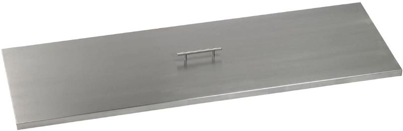 Photo 1 of American Fireglass Rectangular Stainless Steel Fire Pit Cover
previously opened