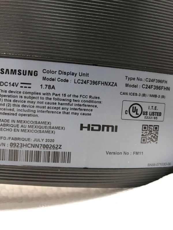 Photo 1 of Samsung 24" Curved LED Monitor Full HD 1920x1080 Resolutio
PREVIOUSLY USED