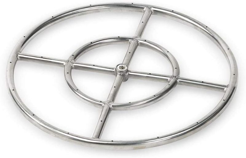 Photo 1 of American Fireglass Stainless Steel Fire Pit Burner Ring, 36-Inch
*USED*