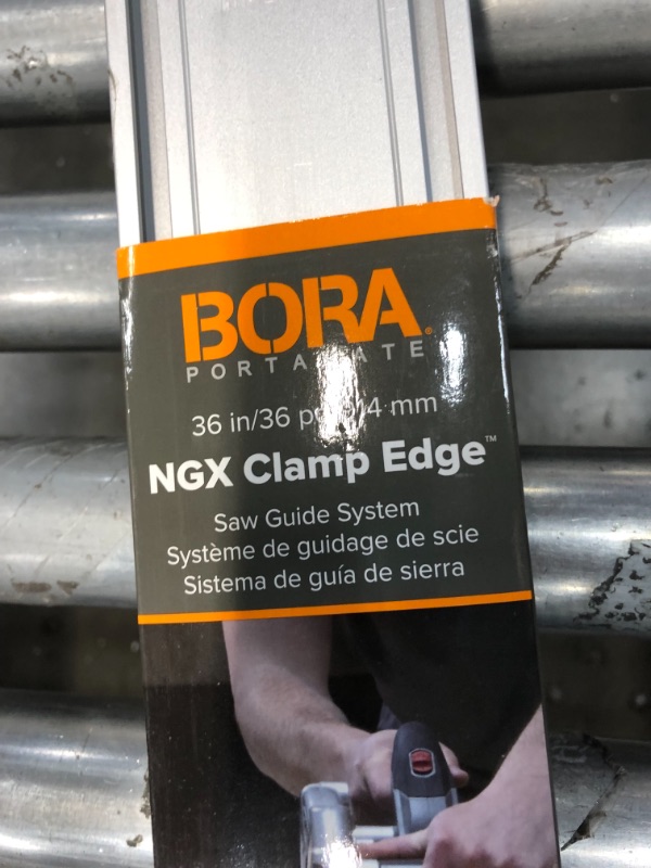 Photo 2 of Bora 36" NGX Clamp Edge,Straight Cut Guide For Circular Saws, 36" Cutting Length, 544036
PREVIOSLU OPENED