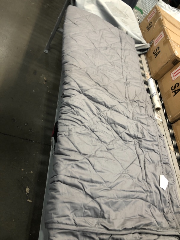 Photo 2 of California King Size Weighted Blanket(,88x104Inches),Queen or King Size Bed Adult Weighted Blanket with 100% Soft Cotton and Glass Beads-Dark Grey
Size:King-88" x 104"
Color:Dark Grey
UNKNOWN WEIGHT GUESSING AROUND 15 OR 20 LBS 