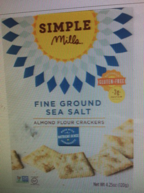 Photo 1 of 
Simple Mills Fine Ground Sea Salt Almond Flour Crackers Case of 6 4.25 Oz. - All BEST BY9/10/21