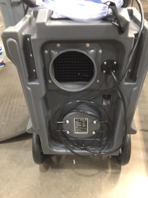 Photo 1 of BlueDri BD-130P 225PPD Industrial Commercial Dehumidifier with Hose for Basements in Homes and Job Sites, Blue