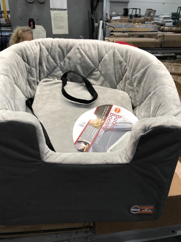 Photo 1 of K&H Pet Products Bucket Booster Pet Seat, Grey, Small