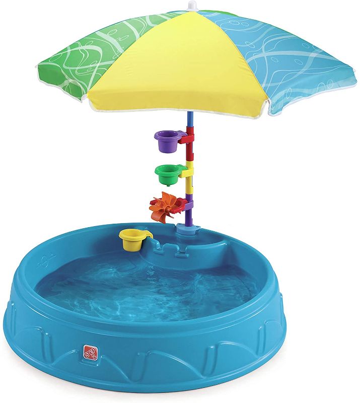 Photo 1 of Step2 Play & Shade Pool for Toddlers | Plastic Kids Outdoor Pool, Multicolor
