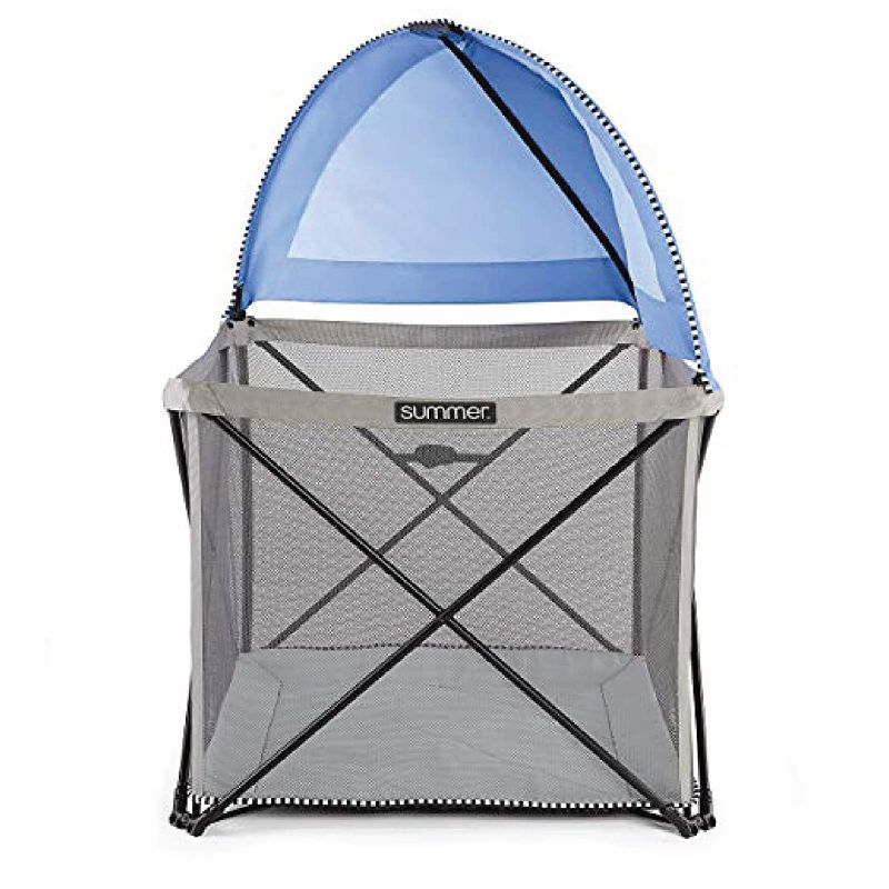 Photo 1 of Summer Pop ‘n Play SE Cube Playard, 4-Sided, Sweet Life Edition, Blue Raspberry Color – Full Coverage Play Pen for Indoor and Outdoor Use - Fast, Easy and Compact Fold
