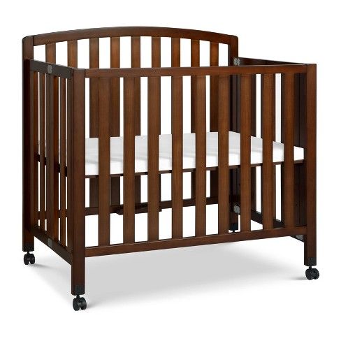 Photo 1 of Davinci Dylan Folding Portable 3-in-1 Mini Crib and Twin Bed - Espresso