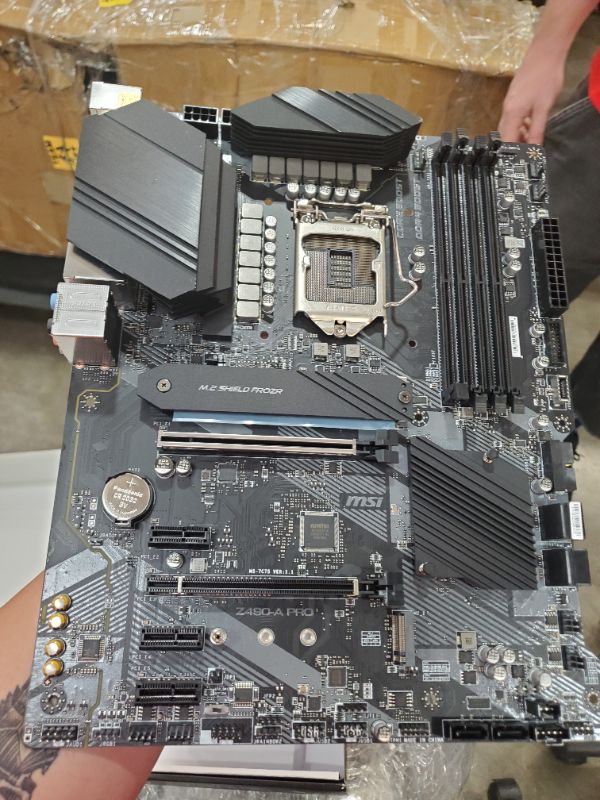 Photo 1 of MSI PRO LGA 1200 Intel Z490 SATA 6Gb/s ATX Intel Motherboard