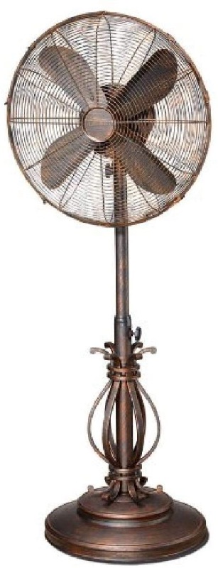 Photo 1 of Deco Breeze DecoBREEZE Adjustable Height Oscillating Outdoor Pedestal Fan, 18 In, Prestigious