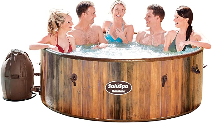 Photo 1 of Bestway 54190E SaluSpa Helsinki Airjet 7 Person Inflatable Hot Tub Spa with Pump