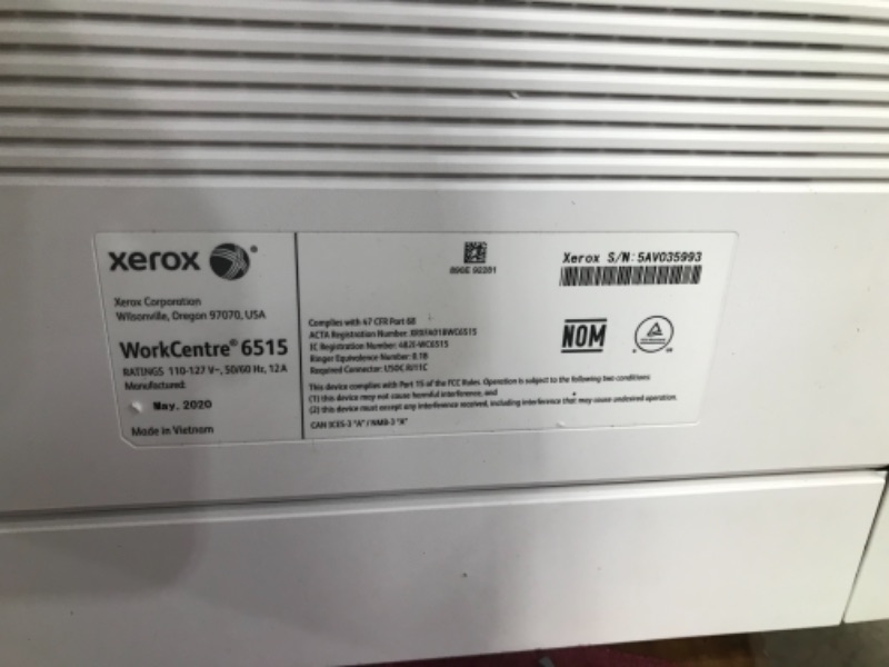 Photo 4 of Xerox WorkCentre All-in-One Color Laser Printer