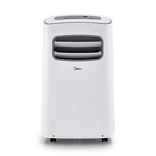 Photo 1 of Midea MAP10S1CWT 3-in-1 Portable Air Conditioner, Dehumidifier, Fan, for Rooms up to 200 sq ft Enabled, 10,000 BTU DOE (5,800 BTU SACC) control with Remote, Smartphone or Alexa
