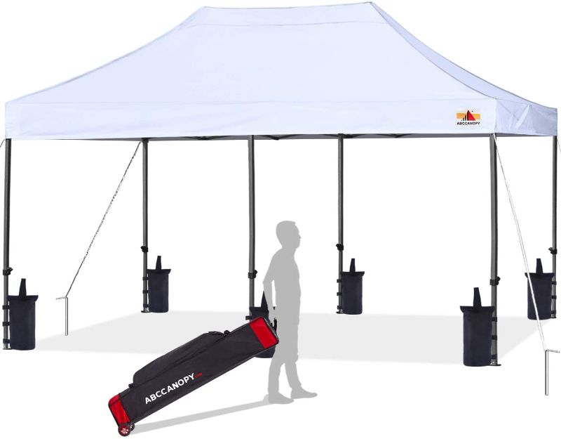 Photo 1 of ABCCANOPY Patio Pop Up Canopy Tent 10x20 Commercial-Series(White)
