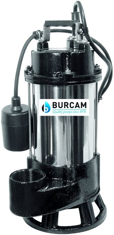 Photo 1 of BURCAM 400416T 3/4HP Stainless Steel Sewage Grinder Pump
