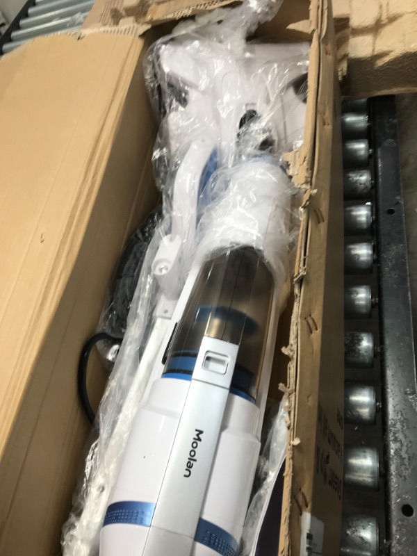 Photo 2 of **parts only ** Moolan Steam Mop and Vacuum Cleaner All in One 18kpa Wet Dry Vacuum Steam Mop Combo with HEPA Filtration for Cleaning Tile Laminated Hardwood Floors, Carpet Steam and Vacuum for Messes and Pet Hair