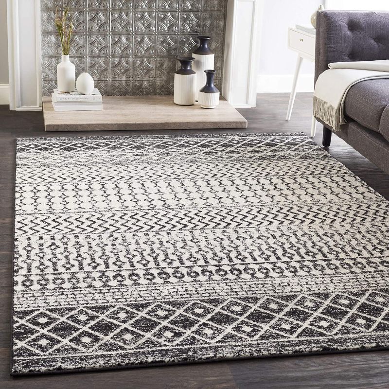 Photo 1 of Artistic Weavers Chester Area Rug, 5' Square, Black