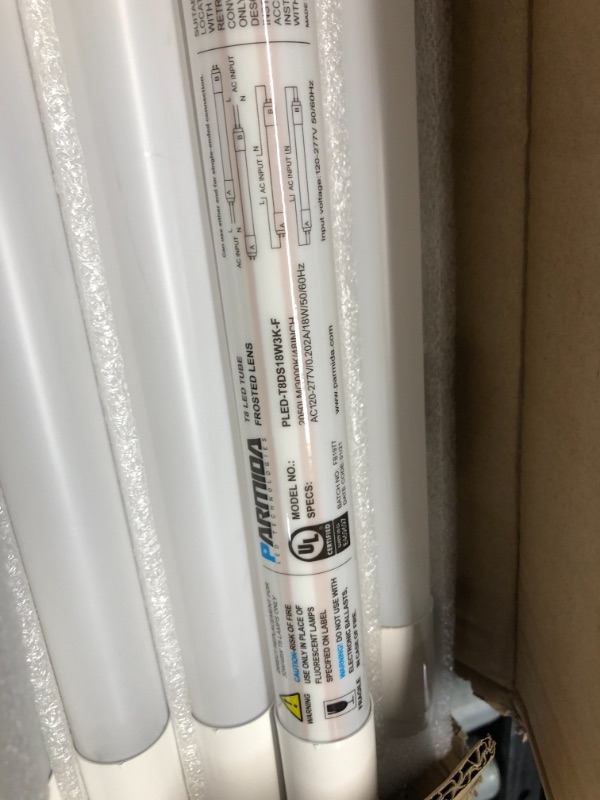 Photo 2 of PARMIDA 
Lighting 20 Pack 4FT T8 LED Tube