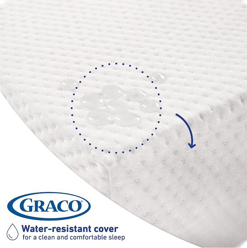 Photo 1 of Graco Premium Foam Crib & Toddler Mattress – 2021 Edition, GREENGUARD Gold and CertiPUR-US Certified, 100% Machine Washable, Breathable, Water-Resistant Cover, Ideal Firmness for Infants
