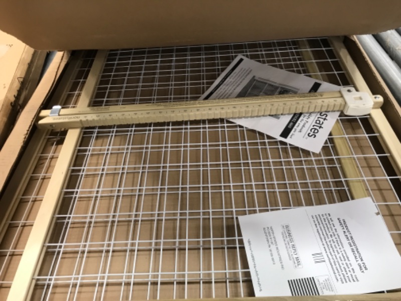 Photo 1 of Toddleroo by North States Quik-Fit Wire Mesh Gate, 29.5-50 Wide, Natural Wood