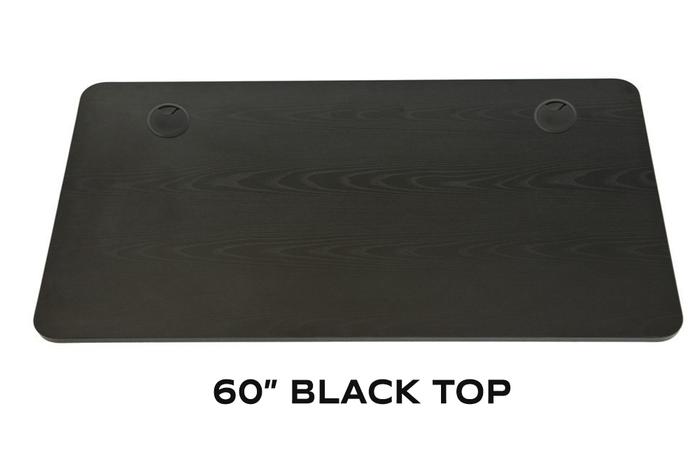 Photo 1 of **1 OF 3 CARTONS** Vortex Series 59" Rectangular Top - Black 59"X29.5X1
