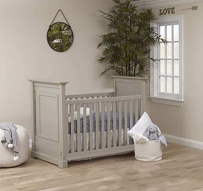 Photo 1 of Cape Cod Classic 3-in-1 Convertible Island Crib – Light Grey