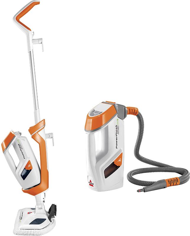 Photo 1 of Bissell PowerFresh Lift-Off Pet Steam Mop, Steamer, Tile, Bathroom, Hard Wood Floor Cleaner, 1544A, Orange
