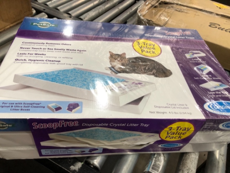 Photo 3 of ScoopFree Premium Unscented Non-Clumping Crystal Cat Litter, 3 count