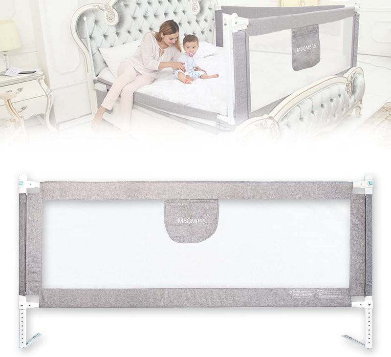 Photo 1 of Bed Rail for Toddlers 78 INCHES  L Infants Safety Bed Guardrail Baby Protector Rail with Breathable Fabric

//MISSING COMPONENTS 