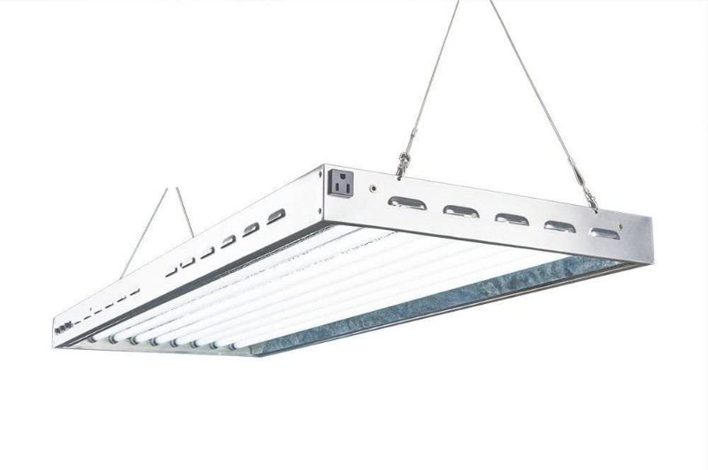 Photo 1 of Durolux T5 HO Grow Light - 4 FT 8 Lamps - DL8048-240V Fluorescent Hydroponic Indoor 240V ONLY Fixture Bloom Veg Daisy Chain with Bulbs
